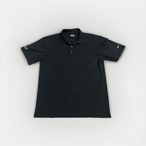 Nike Men's Basic Short Sleeve Dri-FIT Core Solid Golf Polo Black Size M NEW